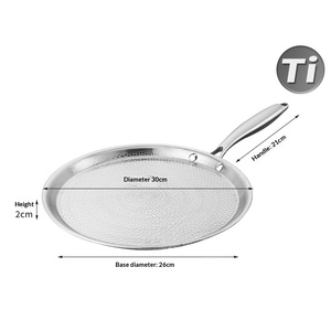 Non Stick Titanium Honeycomb Crepe <strong>Pancake</strong> <strong>Pan</strong> Heavy Duty Cooking Titanium Frying <strong>Pan</strong> Titanium Pizza Griddle <strong>Pan</strong> - Product Image 2