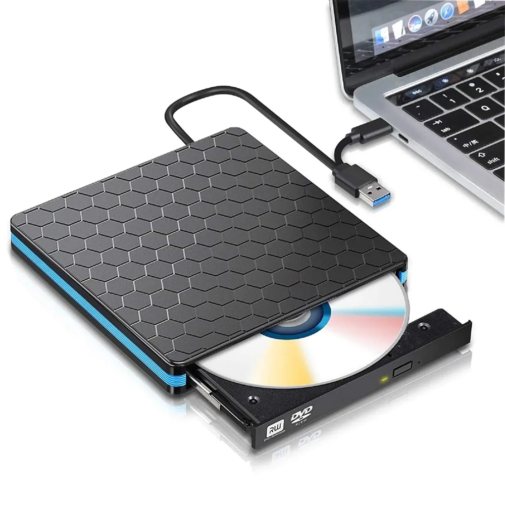 Externer CD-Antrieb tragbares CD/Dvd+/-Rw-Antrieb Slim DVD ROM Umschreiber USB 3.0 Brenner für Laptop Desktop Computer optischer Antrieb