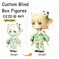 Figurine de collection en vinyle personnalisée OEM style chinois Panda Girl Blind Box, certifiée CE