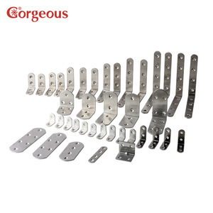 Precioso ángulo de <span class=keywords><strong>hierro</strong></span> de metal en forma de L, gabinete de esquina, soporte para muebles, panel de refuerzo de acero inoxidable, soporte plano de conexión - Product Image 3