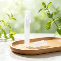 Atomiseur de parfum portable 10 ml pas cher et coloré, flacon vide en plastique PP avec capuchon à clip pour voyage