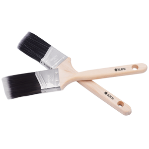 दीवार सजावट के लिए डिय ग्रेड लकड़ी हैंडल इम्पशन पेंट ट्रिमिंग स्ट्रोक ब्रश व्यापक पेंट ब्रश सेट सजावट उपकरण - Product Image 3