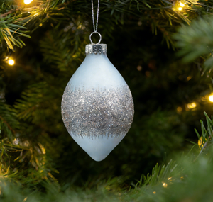 Adorno Navideño de Cristal Soplado a Mano con Forma de Lágrima, Color Personalizado, Decoración Brillante para Árbol de Navidad, Fábrica con Certificación BSCI y SMETA - Product Image 5