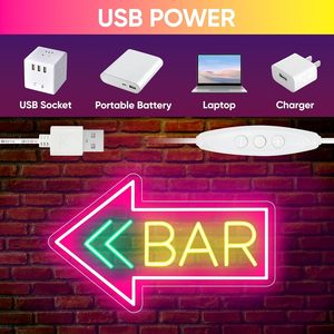 Bar neon LED dimmable USB powered ambient <b>light</b> shop <b>window</b> decoration <b>light</b> street indicator <b>light</b> landscape <b>light</b> Customized - Product Image 3