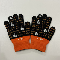 Gants d'hiver tricotés en acrylique, mitaines tactiles pour écran, pour adultes hommes et femmes, motif à carreaux, vente en gros