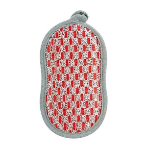 <b>Silver</b> <b>Wire</b> Sponge Double Sided Dishwashing Pad Lattice Pattern For Pots And Pans - Product Image 1