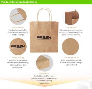 La nuova tecnologia stampabile lusso supermercato shopping bag di carta che fa la macchina con la maniglia - Product Image 5