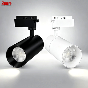 High Quality Commercial Lighting White <b>Black</b> Aluminum 10W 20W 30W <b>Ceiling</b> LED Track <b>Light</b> for <b>Modern</b> Shop Interior Lighting - Product Image 1