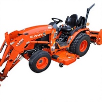 Tractor de Jardín Almost Tractor B2601 4WD con Cortadora de Césped y Rotocultivador Frontal para Motor de 24HP Serie DK Origin BX25D
