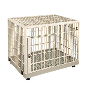 Cages de maison de chien en plastique à motif solide pliable directe d'usine boîte de plateau en plastique de Style classique empilable intérieure/extérieure - Product Image 1