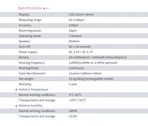 Monitor <span class=keywords><strong>Fetal</strong></span> Doppler Rosa Gris para el Hogar, con Certificación CE, Pantalla LCD, Dispositivo Médico Clase II, Metálico - Product Image 3