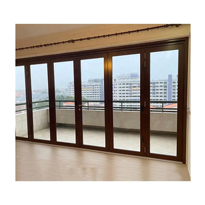 10MM 12MM <span class=keywords><strong>porta</strong></span> di vetro scorrevole Frameless <span class=keywords><strong>porta</strong></span> di vetro pieghevole per il ristorante mobile parete divisoria di vetro - Product Image 4