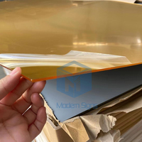 1.22*2.44m 1220*1830mm 0.8mm 1-6mm Argent Doré Double Face Acrylique Miroir Feuille Adhésif Collé Feuille De Plastique