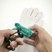 Vente en gros de crochets en plastique 6 couleurs, pinces à gants de travail non conductrices, porte-gants