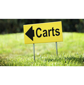 2.5cm d'épaisseur en plastique recyclé double face 50*30cm marqueur de chariots de golf résistant aux intempéries - Product Image 1