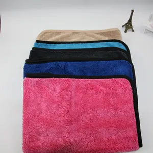 माइक्रोफाइबर कार देखभाल तौलिया मुड़ा लूप वॉश माइक्रोफाइबर फ्रेंडली सुखाने मुक्त ऑटो विवरण