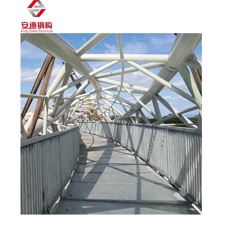 Professional Design Fast Assembling Prefab Steel Structure Pedestrian Bridge