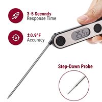 Thermomètre numérique pour la viande, thermomètre à lecture instantanée pour grillades, fumoir, barbecue, friture à l'huile, cuisson, cuisine