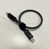 Kabel Thunderbolt 5 3.3 FT USB C ke USB C Kabel Pengisian Daya 240W Transfer Data 80Gbps hingga Bandwidth 120Gbps