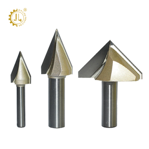 Cortador de ranura en V de 45 grados con punta de carburo 3D V Bits 45 60 120 grados Fresa Tideway V Ranurado <span class=keywords><strong>Router</strong></span> <span class=keywords><strong>Bit</strong></span> - Product Image 1