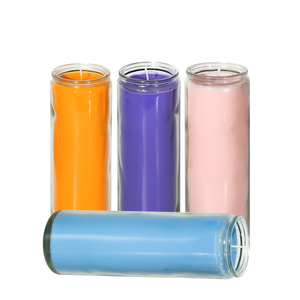 Venta al <span class=keywords><strong>por</strong></span> <span class=keywords><strong>Mayor</strong></span> <span class=keywords><strong>de</strong></span> Fábrica, <span class=keywords><strong>Velas</strong></span> en Frascos <span class=keywords><strong>de</strong></span> Vidrio <span class=keywords><strong>de</strong></span> 7 Días, 6*21cm, 100% Algodón/Mecha <span class=keywords><strong>de</strong></span> Madera, Uso en Exteriores, MOQ Bajo, Iglesia, 650g, 12/24 Cajas - Product Image 1