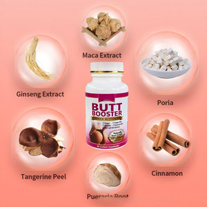 โรงงานขายส่ง OEM ODM ยาเม็ดเสริมสะโพก ก้น ให้ดูอวบอิ่ม ยาบำรุงความงามสำหรับผู้ใหญ่ สารสกัดจากมาคา 60 เม็ด - Product Image 6