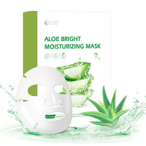 Yeni ürün popüler nemlendirici yatıştırıcı levha maskeleri Aloe yüz cilt bakımı rahatlatıcı yüz maskesi - Product Image 3