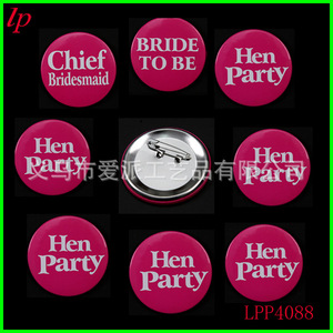 Love <b>Party</b> <b>Hen</b> Night <b>Party</b> Badges Set Of Seven Nickel Free Personalized <b>Gift</b> LPP4092 - Product Image 5