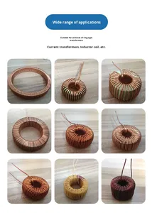 Máquina de enganche de ganchillo con núcleo de anillo magnético de esquina automática directa de fábrica, máquina de bobinado neumática CNC con componentes PLC - Product Image 2