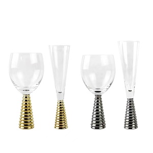 <strong>Luxury</strong> Plated Wedding <strong>champagne</strong> Glasses &amp; <strong>Flutes</strong> Decorated with Brilliant Cut Crystals Wedding Gift - Product Image 1
