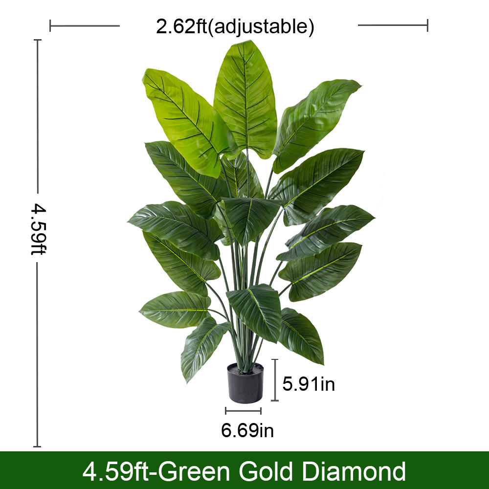 Diamant en or vert de 4,59 pieds