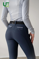 Nouveaux pantalons d'équitation en silicone bleu marine RTS pour femmes, collants d'équitation, jodhpurs, leggings d'équitation avec poche
