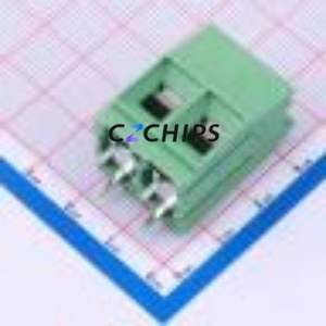 DB136-10.16-2P-GN-P Screw Terminal Block Through hole Component (THT),P=10.16mm Connector 1x2P 10.16mm Green Through Hole - Product Image 2