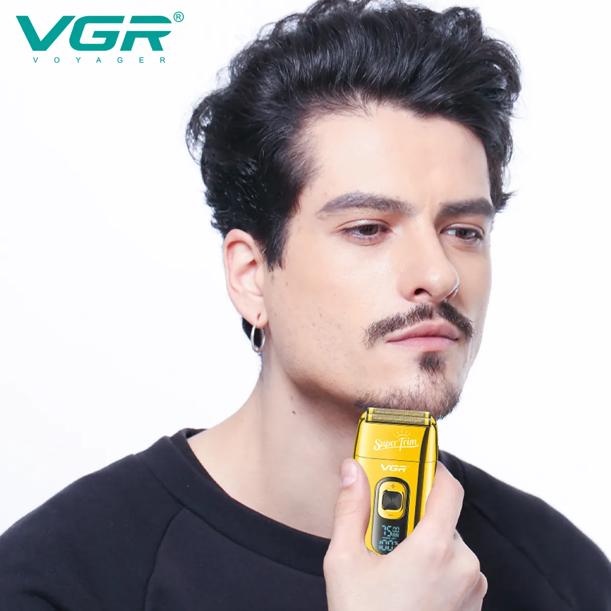 VGR V-332 New Desgin Foil Twin Blade Electric Shavers Razor Beard Hair Trimmers Shaving Machine for Men