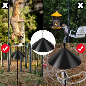 Protector de Casa para Pájaros Petdom de 18 Pulgadas, Protección Envolvente Contra Ardillas, Deflector de Ardillas para Poste de Comedero de Pájaros - Product Image 5
