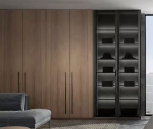 Armarios de Madera Natural Modernos y Personalizados con Gran Espacio Abierto para Ropa - Product Image 4