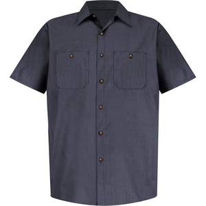 Custom Performance Tech 7 Button Workwear Camisa Roja para Hombre - Product Image 1