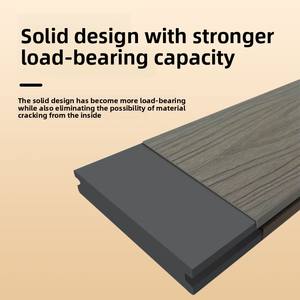 Second Generation Solid Co-Extruded Anti-Corrosion Anti-Slip WPC <strong>Decking</strong> for Exterior Outdoor Courtyard Villa Garden Park - Product Image 5