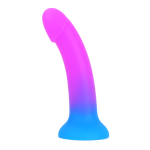 Violett-blaue Silikon-Soft-Jelly Transparente Farbverlauf-Dildos - Product Image 1