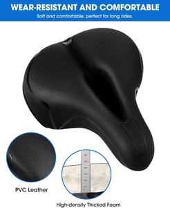 Selle de VTT transfrontalière amortissante et creuse, siège de vélo rembourré, accessoires de cyclisme - Product Image 3