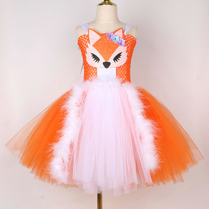 Última Actualización de MS: Vestidos de Varias Capas para Niñas, Disfraces de Halloween para Niños, Disfraz de Zorra, Vestido de Tutú para Niños - Product Image 3