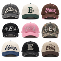 Casquettes de baseball personnalisées avec logo de marque, 6 panneaux, réglables, logo brodé personnalisé, design épais et respirant