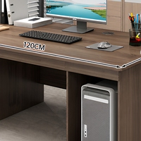 Bureau de direction moderne et minimaliste 2026 avec chaise, style panneau bois, fabriqué en Chine