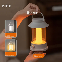 10000mah Rechargeable Extérieur Led Lanterne Petites Veilleuses Portable Rétro Vintage Grande Capacité Batterie Camping lampe