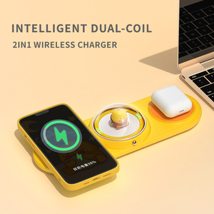 <span class=keywords><strong>Base</strong></span> de chargement sans fil magnétique multifonctionnelle trois en un pour téléphones mobiles et veilleuse protégée iWatch OTP - Product Image 4