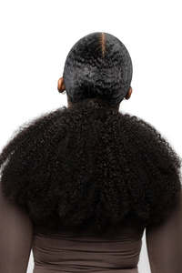 Coletas <span class=keywords><strong>de</strong></span> cabello humano 4B 4c Afro Kinky Curly Cordón Wrap Around Ponytail Cabello humano virgen Kinky Curly Ponytail - Product Image 3