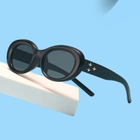 Mode Logo Personnalisé Rétro Cadre Rectangulaire Lunettes de Soleil Uv400 Tendance Unisexe Hommes Nuances Lunettes de Soleil