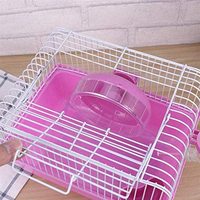 Cage de Hamster avec roue courante bouteille d'eau bassin de nourriture transporteur Portable maison souris maison Habitat pour sortir