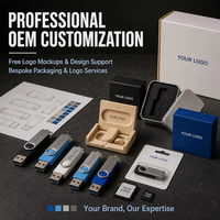 Clé USB de 64 Mo à 128 Go, double interface Type-C et USB-A, clé USB personnalisée en métal pour les entreprises, les écoles et les bureaux