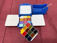 Papelería Creativa, Juego de Pinturas de Acuarela en Polvo de Primera Calidad, Edad 8+, Hecho en China, Juego de 6